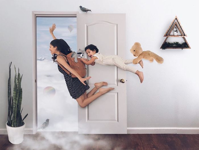 Μια μητέρα χρησιμοποιεί το photoshop για να πρωταγωνιστούν τα παιδιά της σε παραμυθένιες ιστορίες!